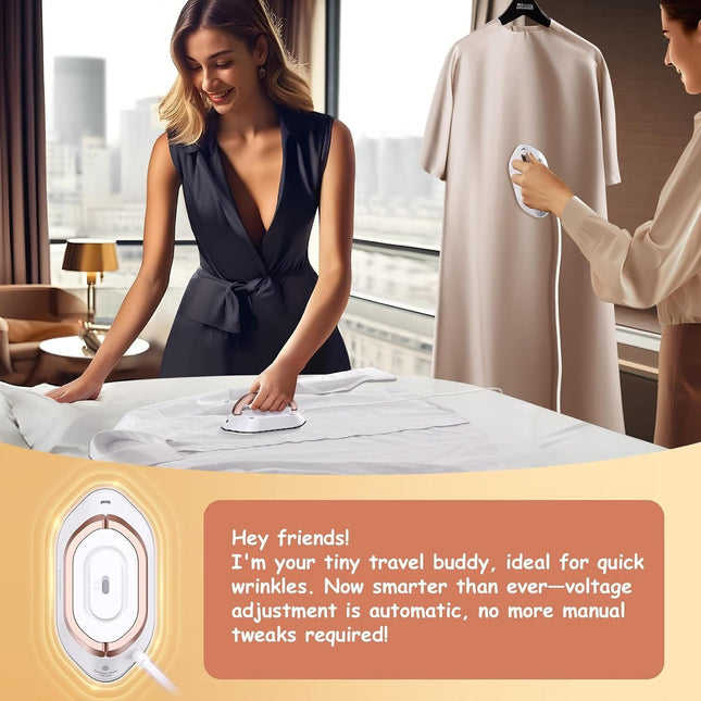 Compact Travel Iron | Dual Voltage Lightweight Design with Rapid Heat 1