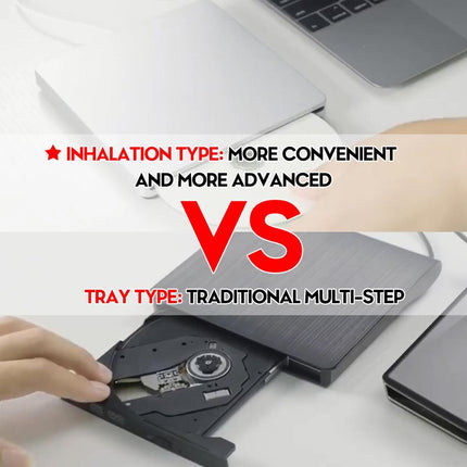 Compact USB CD/DVD Drive for Laptops with Plug-and-Play Functionality | Lightweight Design for On-the-Go Professionals 2