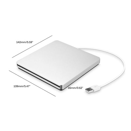 Compact USB CD/DVD Drive for Laptops with Plug-and-Play Functionality | Lightweight Design for On-the-Go Professionals 3