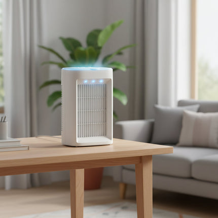 Compact USB Cool Mist Humidifier with 3 Speed Settings | Portable Air Humidifier for Bedroom Comfort 0