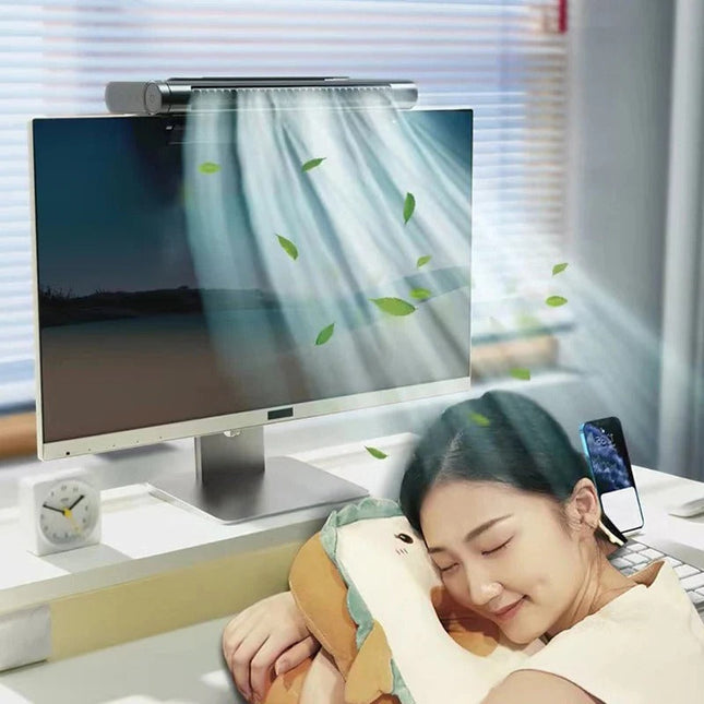 Compact USB Desk Fan | Bladeless Design with Adjustable Airflow | Quiet Cooling Solution for Workspaces 0