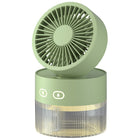 Compact USB Mini Fan Portable with Atomization Technology | Quiet Operation for Refreshing Cool Air 0
