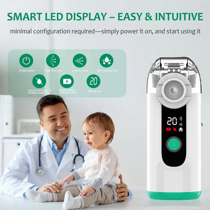 Compact USB Rechargeable Mist Inhaler with Whisper-Quiet Operation | Portable Relief for Easy Breathing 2