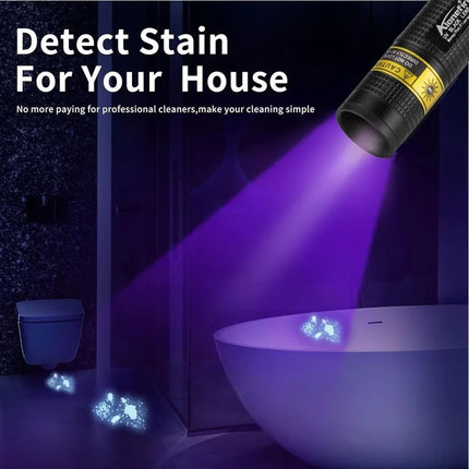 Compact UV Flashlight | 365nm Blacklight with USB Rechargeable Battery | Ideal for Pet Stain Detection 2
