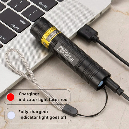 Compact UV Flashlight | 365nm Blacklight with USB Rechargeable Battery | Ideal for Pet Stain Detection 6