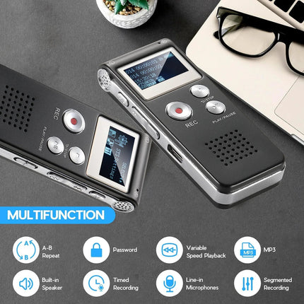 Compact Voice Recorder | Voice Activated Audio Recorder with High-Quality Capture | Portable Device for Efficient Sound Recording 5