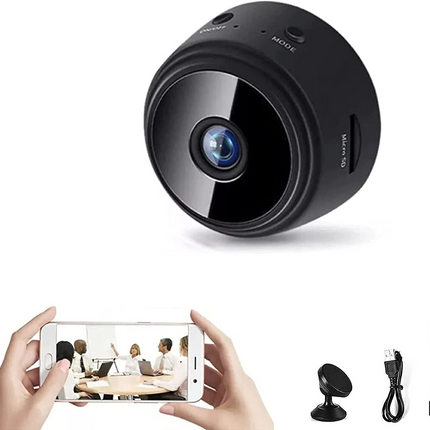 Compact WiFi Mini Camera with 150-Degree Viewing Angle & Night Vision 0