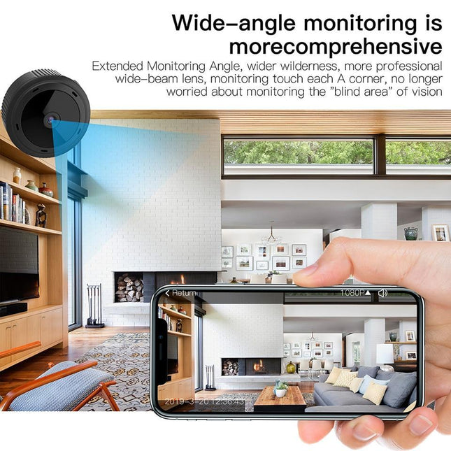 Compact WiFi Surveillance Camera with Night Vision & Motion Alerts | 1080P HD Clarity for Enhanced Security 1