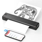 Compact Wireless Bluetooth Thermal Printer for Clear Printing Anywhere 0