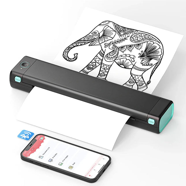 Compact Wireless Bluetooth Thermal Printer for Clear Printing Anywhere 1