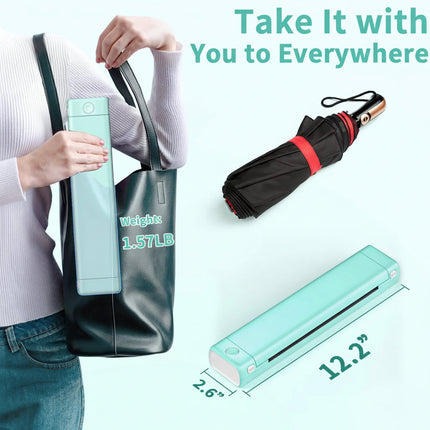 Compact Wireless Bluetooth Thermal Printer for Clear Printing Anywhere 8