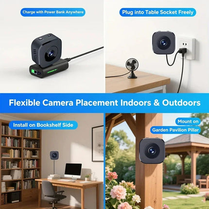 Compact Wireless Security Camera with 8K Video & Night Vision | Smart Surveillance Solution for Home and Outdoor Safety 3
