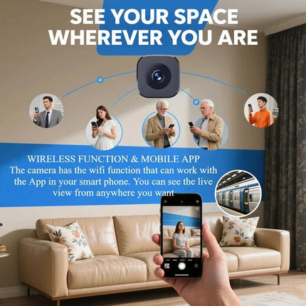 Compact Wireless Security Camera with 8K Video & Night Vision | Smart Surveillance Solution for Home and Outdoor Safety 4