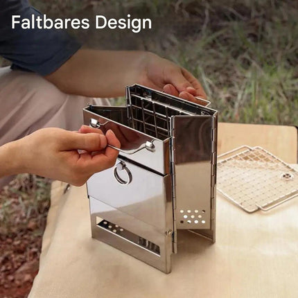 Compact Wood Stove | Stainless Steel Design with Efficient Combustion | Lightweight & Portable for Outdoor Adventures 7