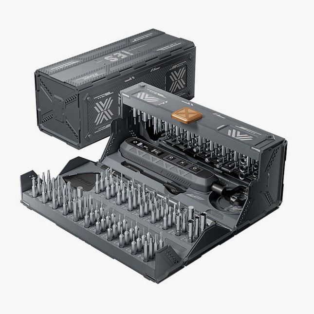 Complete DIY Tool Kit | 181-Piece Electric Screwdriver Set with Ergonomic Handle | Rechargeable Battery for Effortless Repairs 0