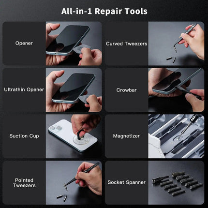 Complete DIY Tool Kit | 181-Piece Electric Screwdriver Set with Ergonomic Handle | Rechargeable Battery for Effortless Repairs 2