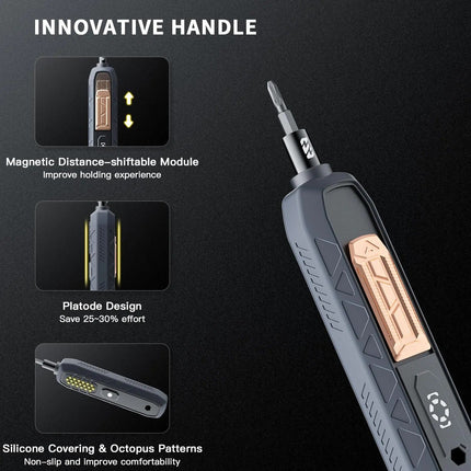 Complete DIY Tool Kit | 181-Piece Electric Screwdriver Set with Ergonomic Handle | Rechargeable Battery for Effortless Repairs 7