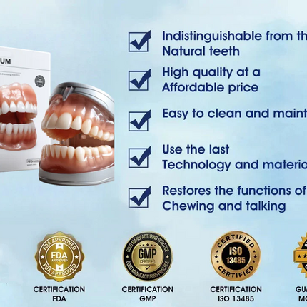 Complete Dentures Set | Natural Appearance with Tailored Fit | Comfortable Solution for Enhanced Confidence 3