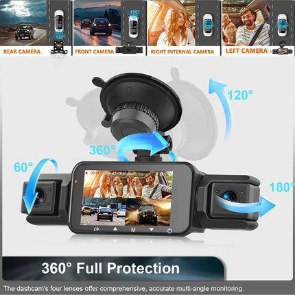Comprehensive Wireless Dash Camera System with Night Vision & 4 Cameras for Enhanced Safety 4