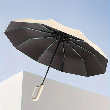 Contemporary Compact Umbrella with UPF50+ Protection | Durable and Portable Design for All Weather 4