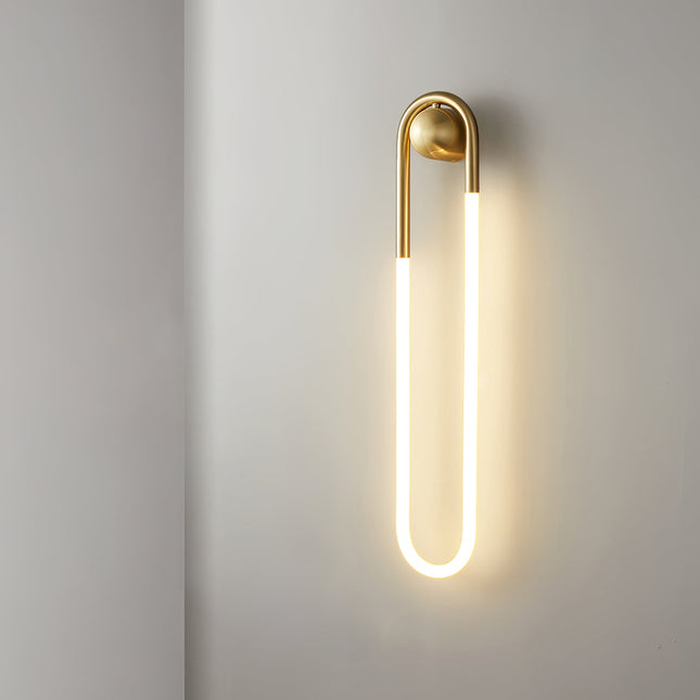 Contemporary LED Wall Lamp with Minimalist Design & Warm Glow for Elegant Interiors 0