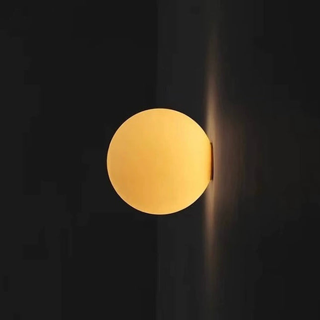 Contemporary LED Wall Sconce | Globe Design with Energy-Efficient Illumination | Versatile Lighting for Modern Interiors 0