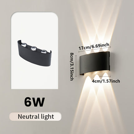 Contemporary Wall Sconce Light with Dual Beam Design | IP55 Waterproof for Indoor and Outdoor Use 3