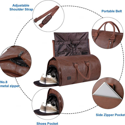 Convertible Travel Duffel Bag with Waterproof Design | Versatile Garment Carrier for Wrinkle-Free Packing 7