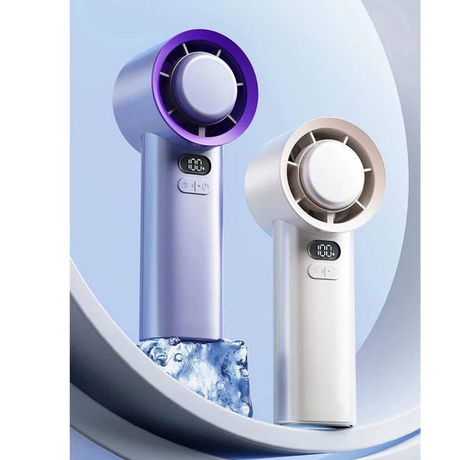 CoolBreeze | Mini Portable Hand Fan with 3 Speed Settings | Rechargeable Design for On-the-Go Comfort 1