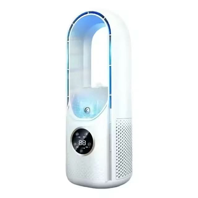 CoolMist | Blade-Free Fan with UV Air Purifier & Compact Design | Ultra-Quiet Operation for Cleaner Air 0