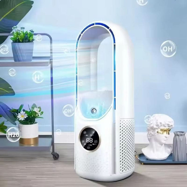 CoolMist | Blade-Free Fan with UV Air Purifier & Compact Design | Ultra-Quiet Operation for Cleaner Air 1