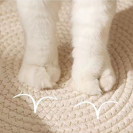 CoolPaws | Cooling Cat Bed with Hand-Woven Design | Breathable Comfort for Summer Relaxation 5