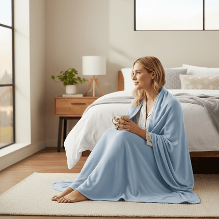 CoolVIA | Breathable Cooling Blanket with Temperature Regulation | Lightweight Design for Year-Round Comfort 2