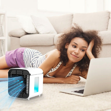 Cool Breeze | Portable Mini Air Conditioner Fan with 7 LED Colors | Humidified Air for Comfort 1