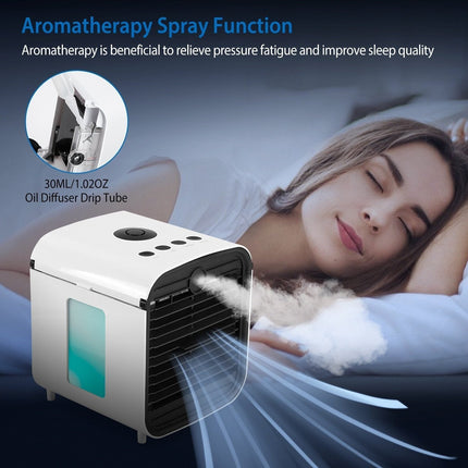 Cool Breeze | Portable Mini Air Conditioner Fan with 7 LED Colors | Humidified Air for Comfort 6