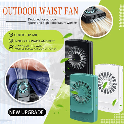 Cool Breeze | Portable Waist Fan with Bladeless Design | Hands-Free Cooling Solution for Hot Days 4