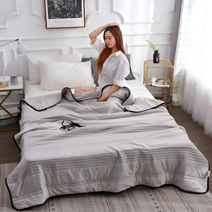 Cool Touch Blanket | Breathable Summer Blanket with Heat Dissipation Technology | Lightweight Fabric for Comfortable Sleep 1
