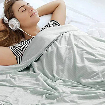 Cooling Blanket Collection | Cotton Cooling Blanket with IceFabric Technology | Lightweight & Breathable for Refreshing Sleep 4