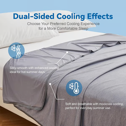 Cooling Blanket Collection | Lightweight Cooling Blanket with Dual-Sided Design | Perfect for Hot Sleepers and Night Sweats 3