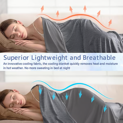 Cooling Blanket Collection | Lightweight Cooling Blanket with Dual-Sided Design | Perfect for Hot Sleepers and Night Sweats 8