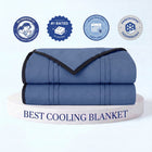 Cooling Blanket | Ice-Infused Fabric for Bed with Breathable Design | Ideal Cooling Blanket for Hot Sleepers 0