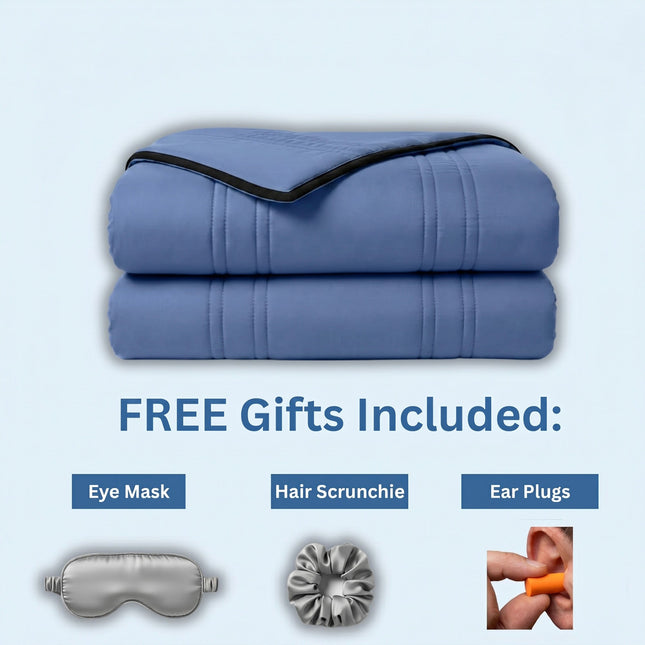 Cooling Blanket | Ice-Infused Fabric for Bed with Breathable Design | Ideal Cooling Blanket for Hot Sleepers 1
