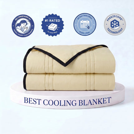 Cooling Blanket | Ice-Infused Fabric for Bed with Breathable Design | Ideal Cooling Blanket for Hot Sleepers 10