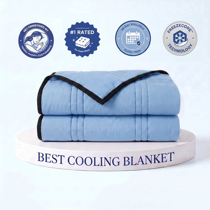 Cooling Blanket | Ice-Infused Fabric for Bed with Breathable Design | Ideal Cooling Blanket for Hot Sleepers 7