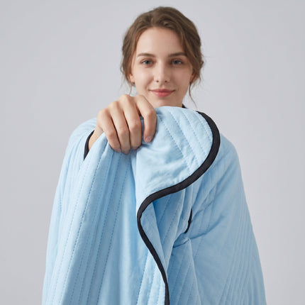 Cooling Blanket | Ice-Infused Fabric for Bed with Breathable Design | Ideal Cooling Blanket for Hot Sleepers 8