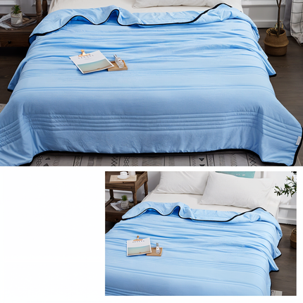 Cooling Blanket | Lightweight Breathable Fabric with Temperature Control | Ideal for Comfortable Sleep 8