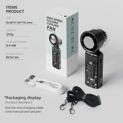 Cooling Breeze | Handheld Misting Fan with Adjustable Speed | Portable Design for Rapid Cooling 8