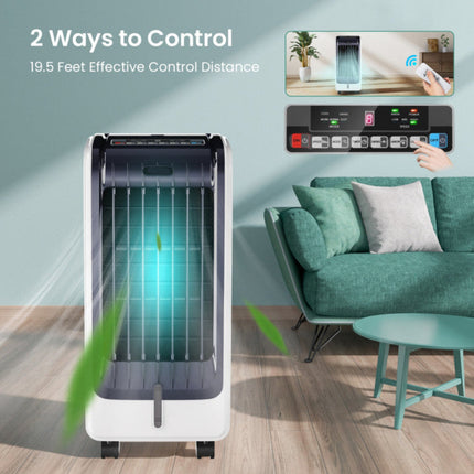 Cooling Breeze | Portable Air Conditioner with 3 Speed Settings & Timer | Efficient Evaporative Cooler for Comfort 4