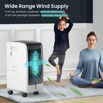 Cooling Breeze | Portable Air Conditioner with 3 Speed Settings & Timer | Efficient Evaporative Cooler for Comfort 7