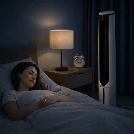 Cooling Breeze | Portable Air Cooler Tower Fan with Quiet Operation | Slim Design for Space-Saving Comfort 6